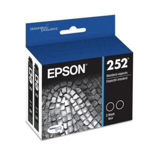 Lot Of 2 Epson 252 Black Ink Cartridge (T252120-D2)